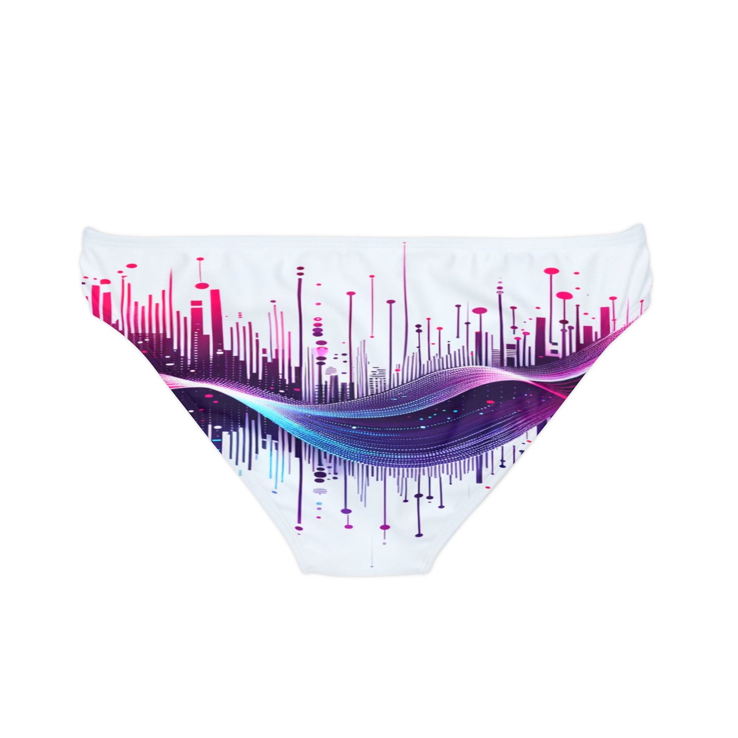 Vidiac Loop Tie Side Bikini Bottom (AOP) Light