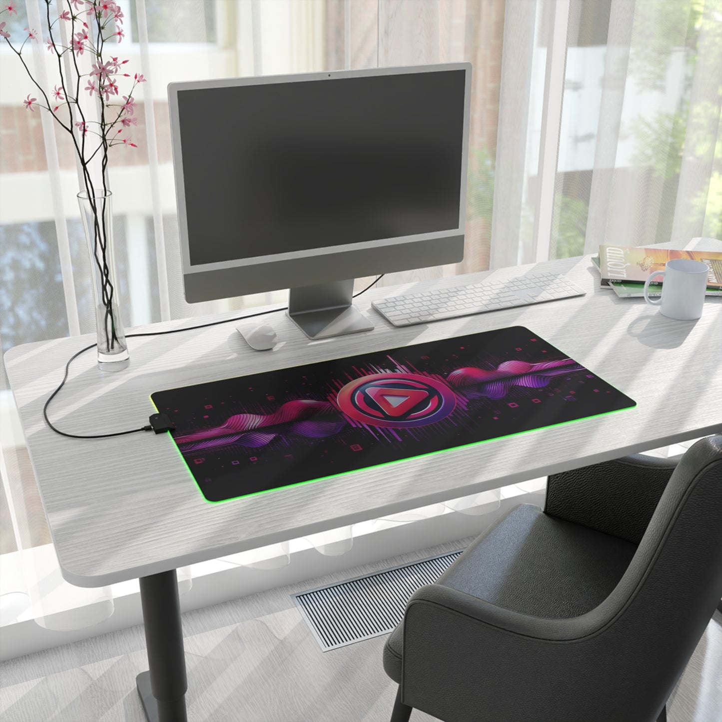 Vidiac LED Gaming Mouse Pad Dark