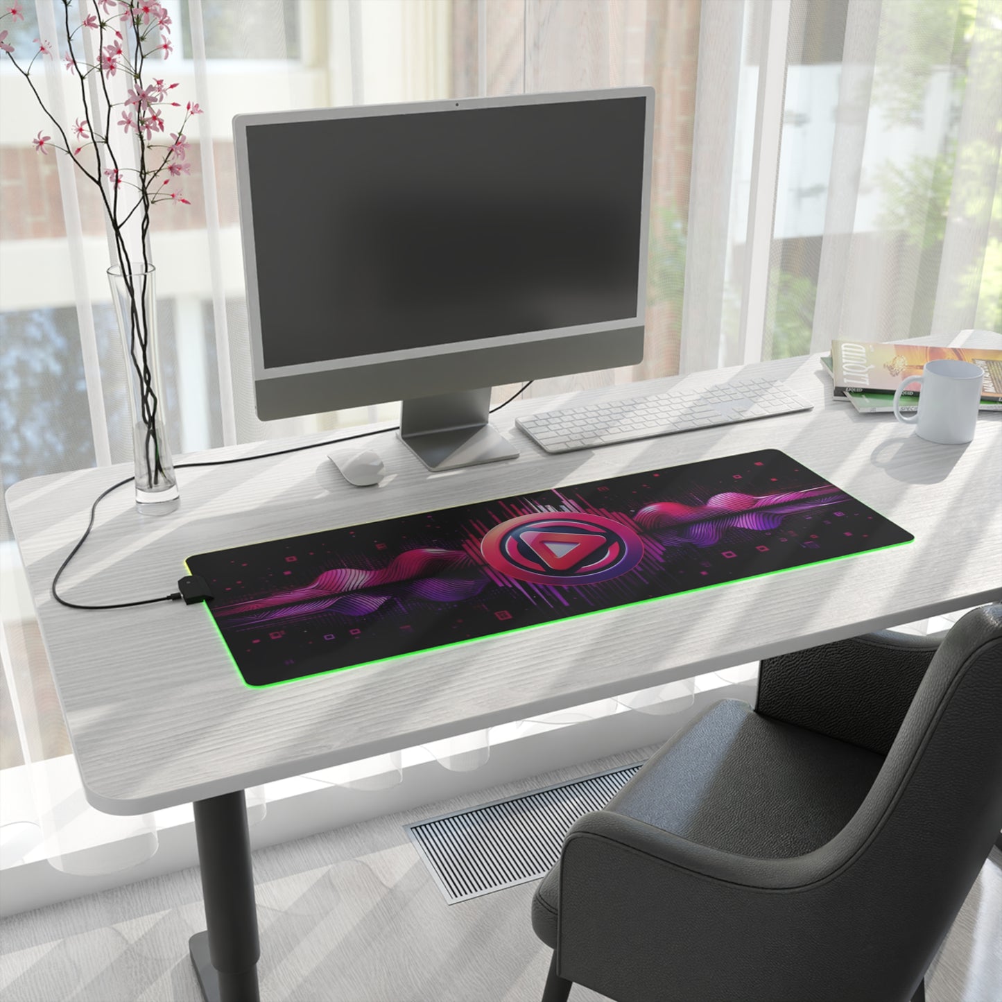 Vidiac LED Gaming Mouse Pad Dark
