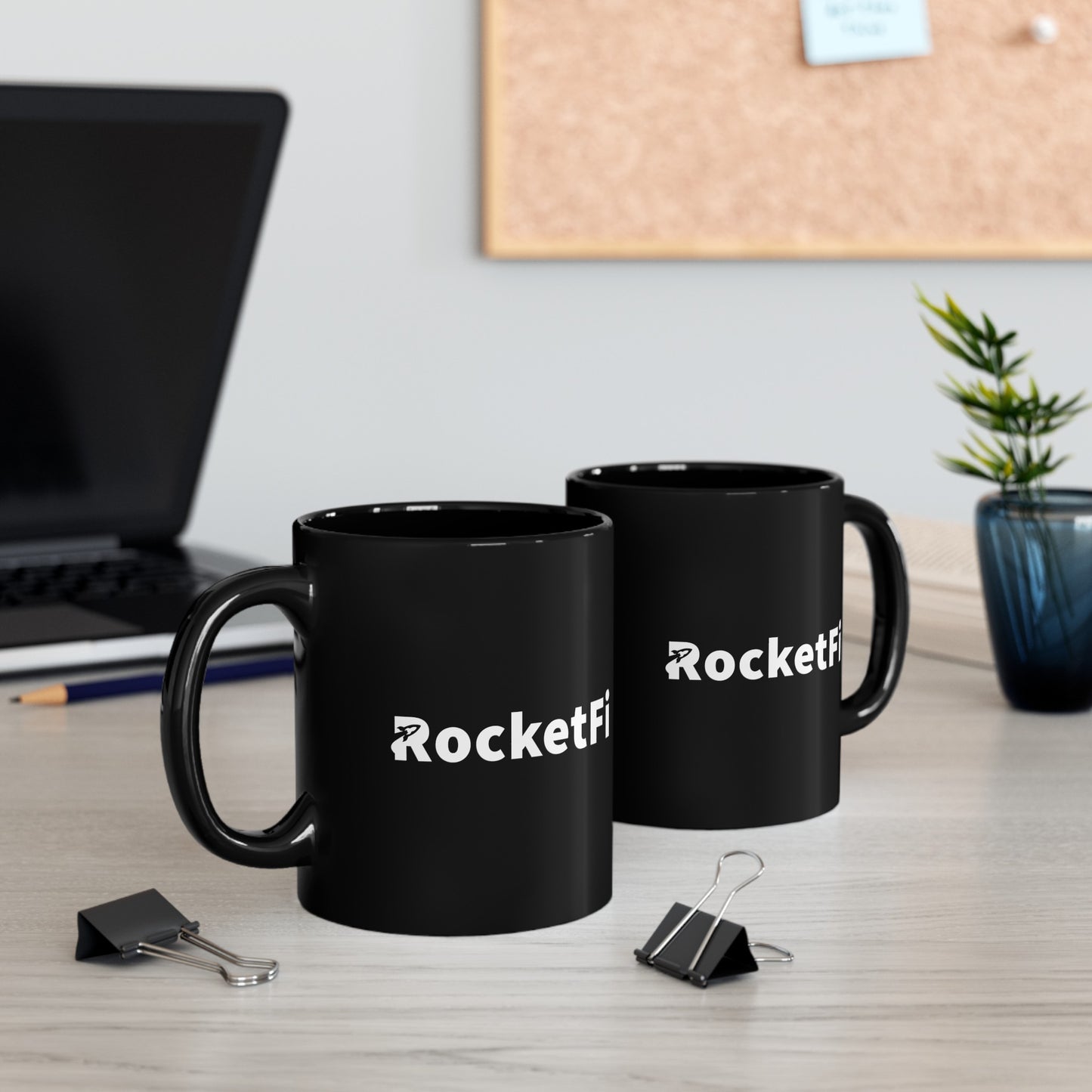 RocketFi Black Mug (11oz, 15oz)