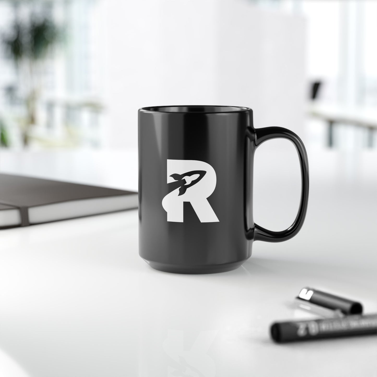 RocketFi Black Mug B (11oz, 15oz)