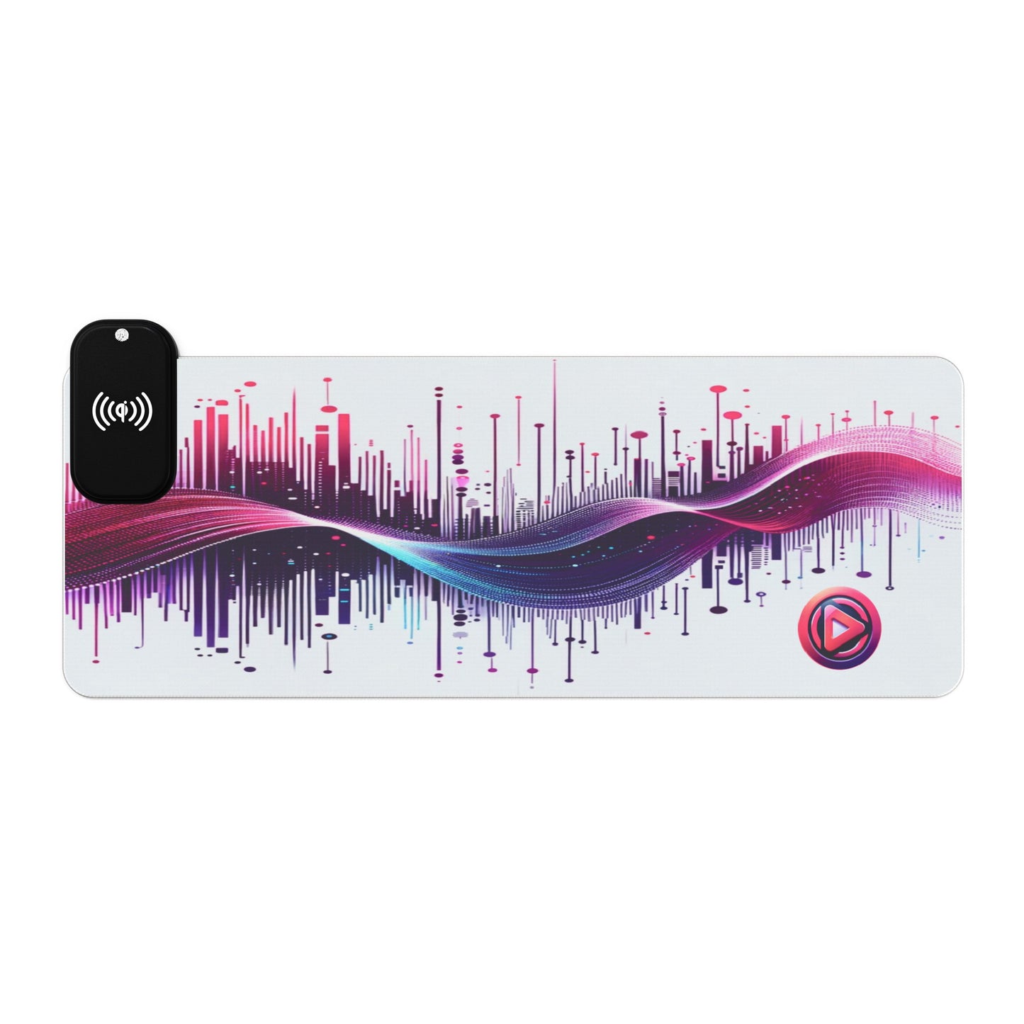 Vidiac LED Gaming Mouse Pad White, Wireless Charging