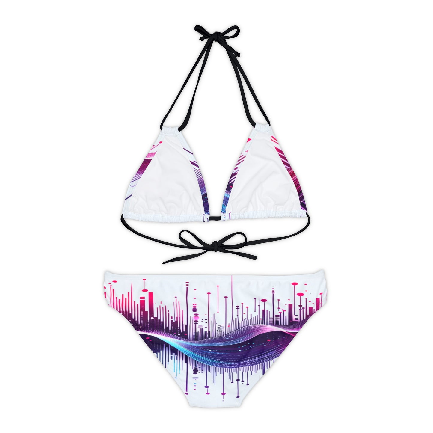 Vidiac Strappy Bikini Set (AOP) Light