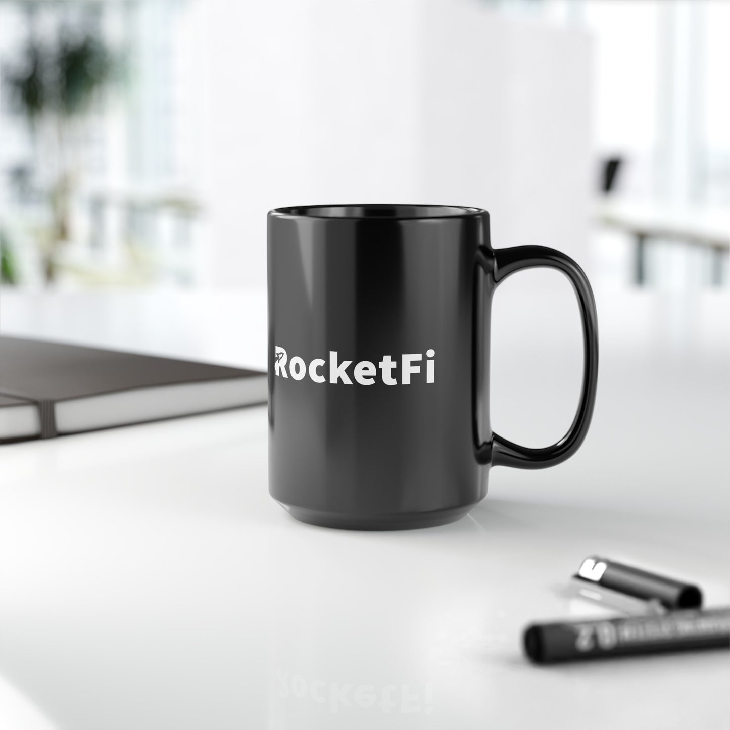 RocketFi Black Mug (11oz, 15oz)