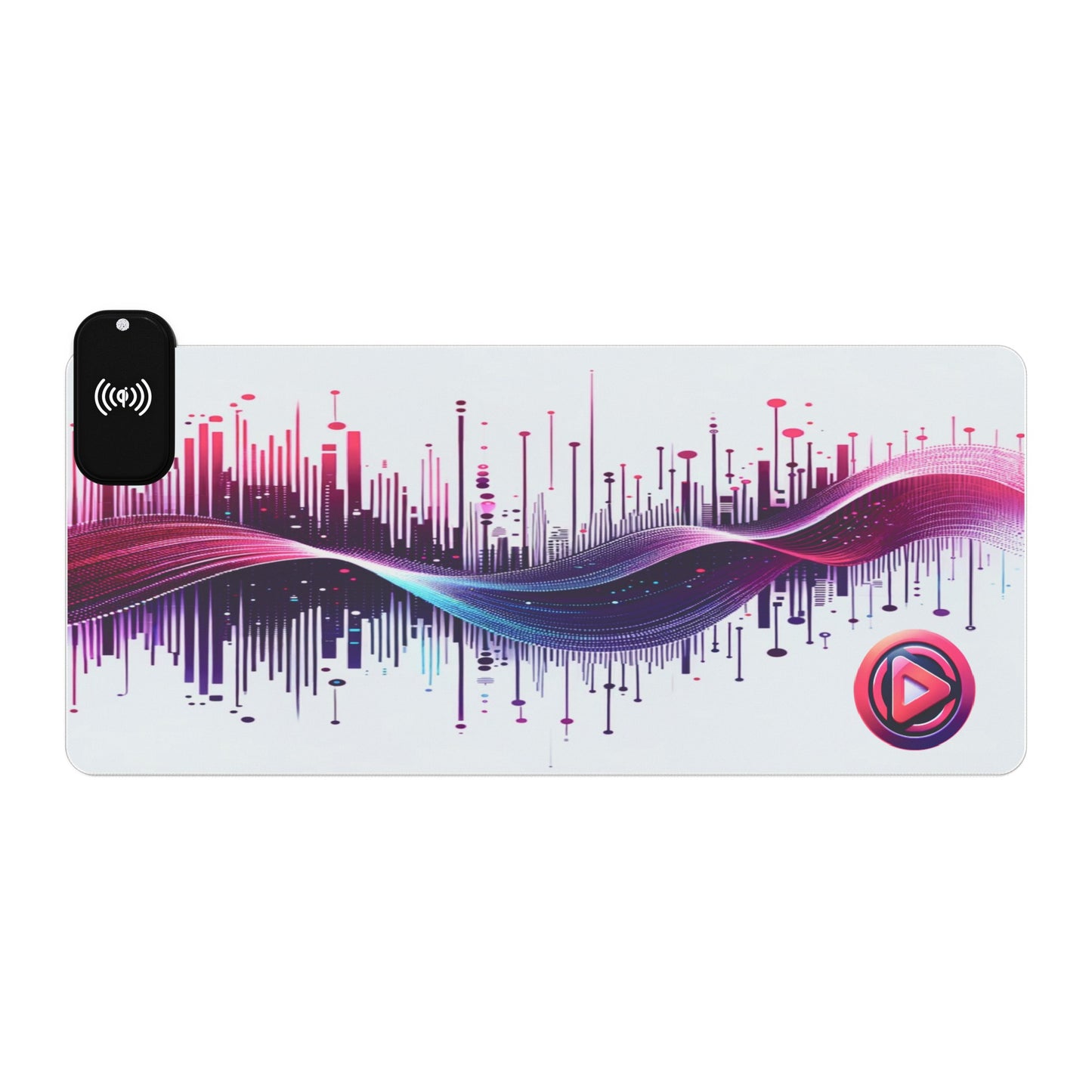 Vidiac LED Gaming Mouse Pad White, Wireless Charging