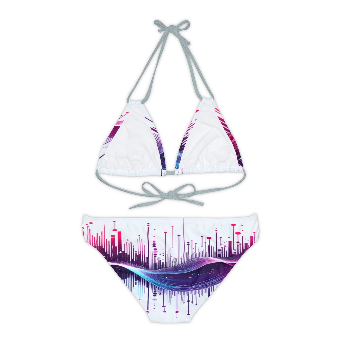 Vidiac Strappy Bikini Set (AOP) Light