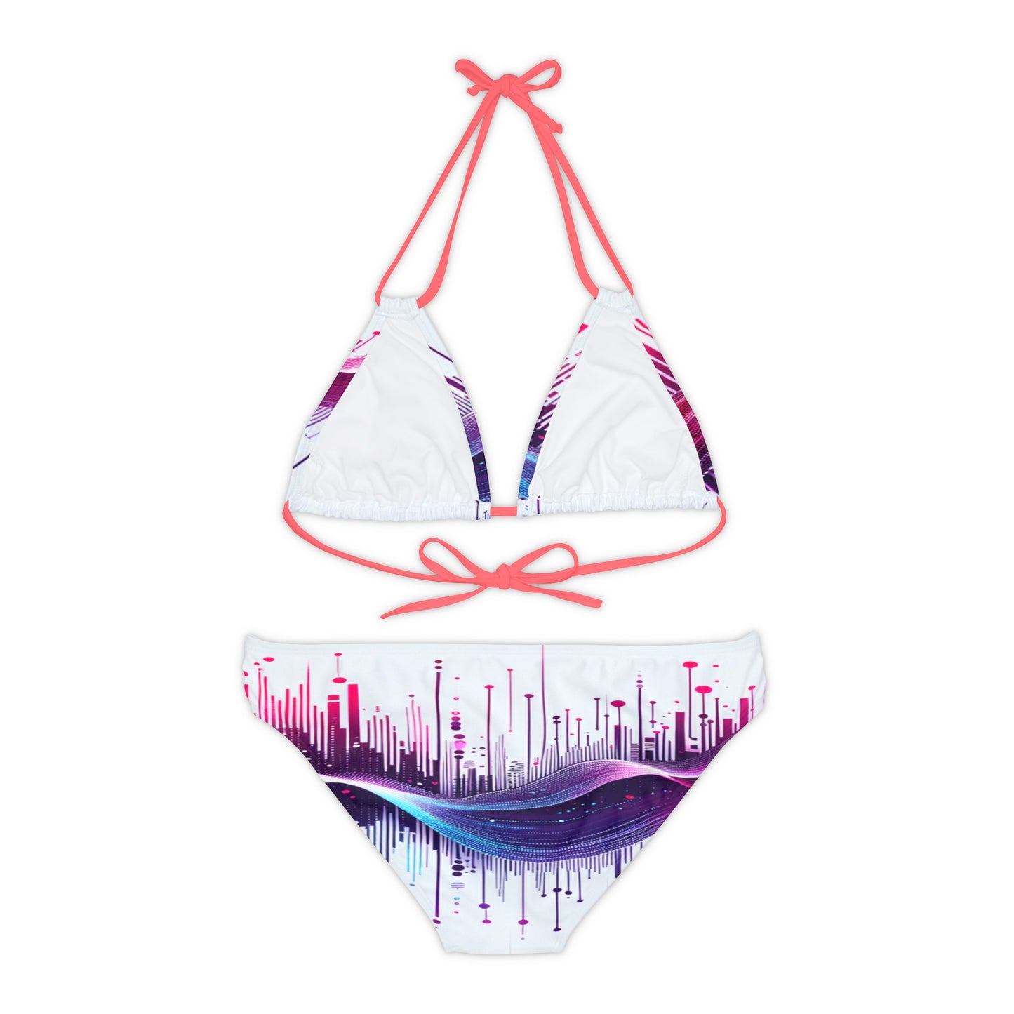Vidiac Strappy Bikini Set (AOP) Light