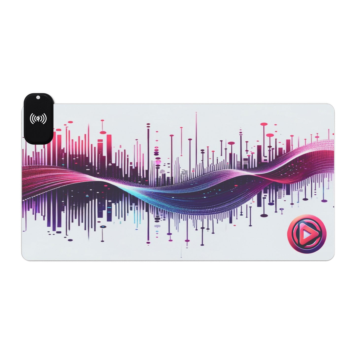 Vidiac LED Gaming Mouse Pad White, Wireless Charging
