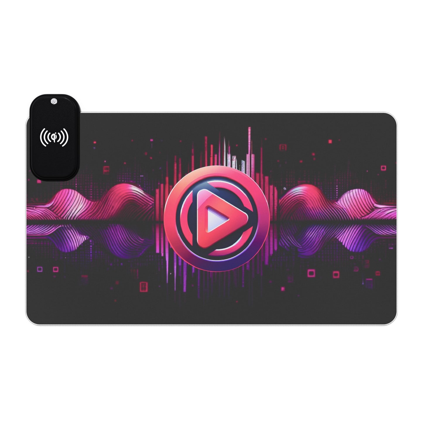 Vidiac LED Gaming Mouse Pad Dark, Wireless Charging