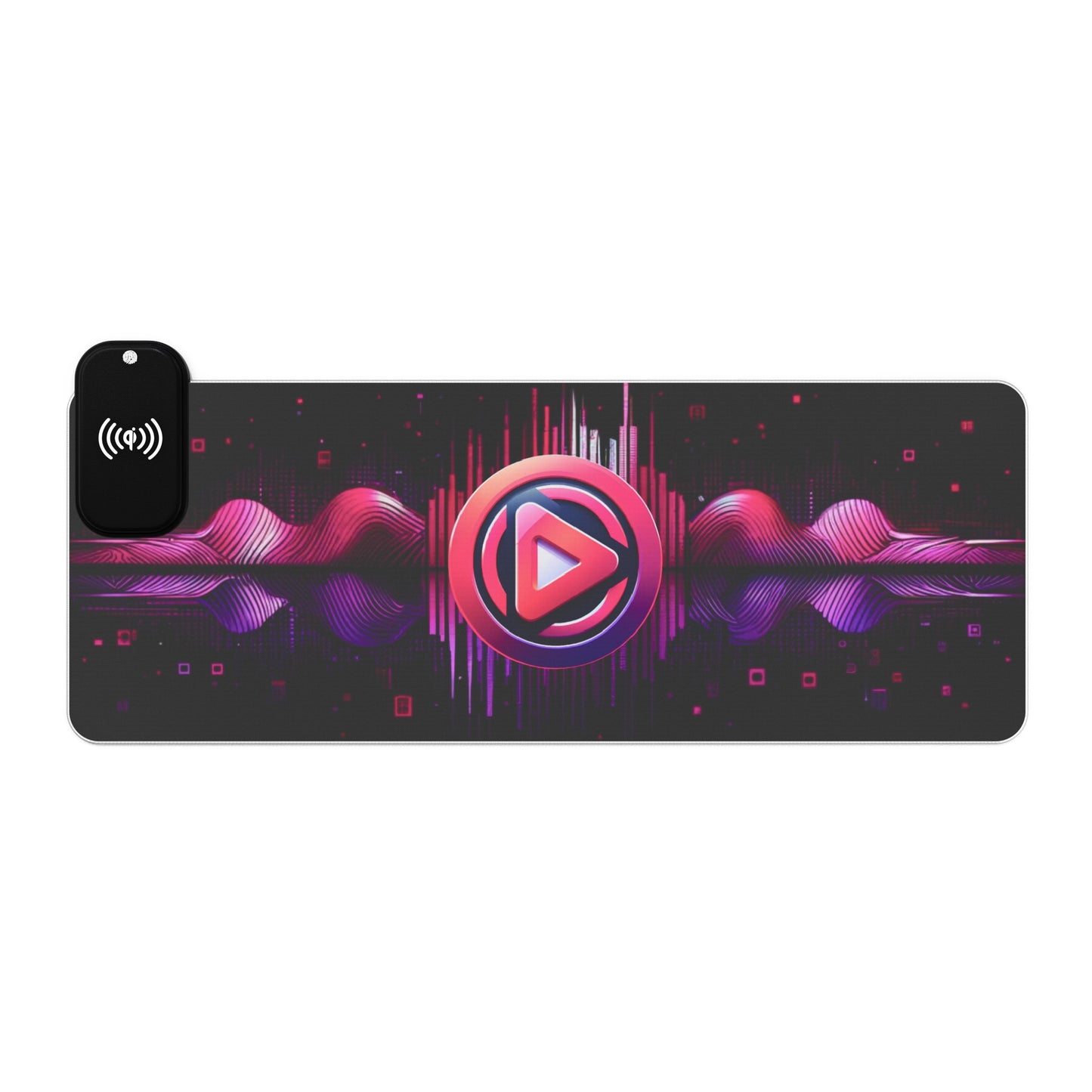 Vidiac LED Gaming Mouse Pad Dark, Wireless Charging