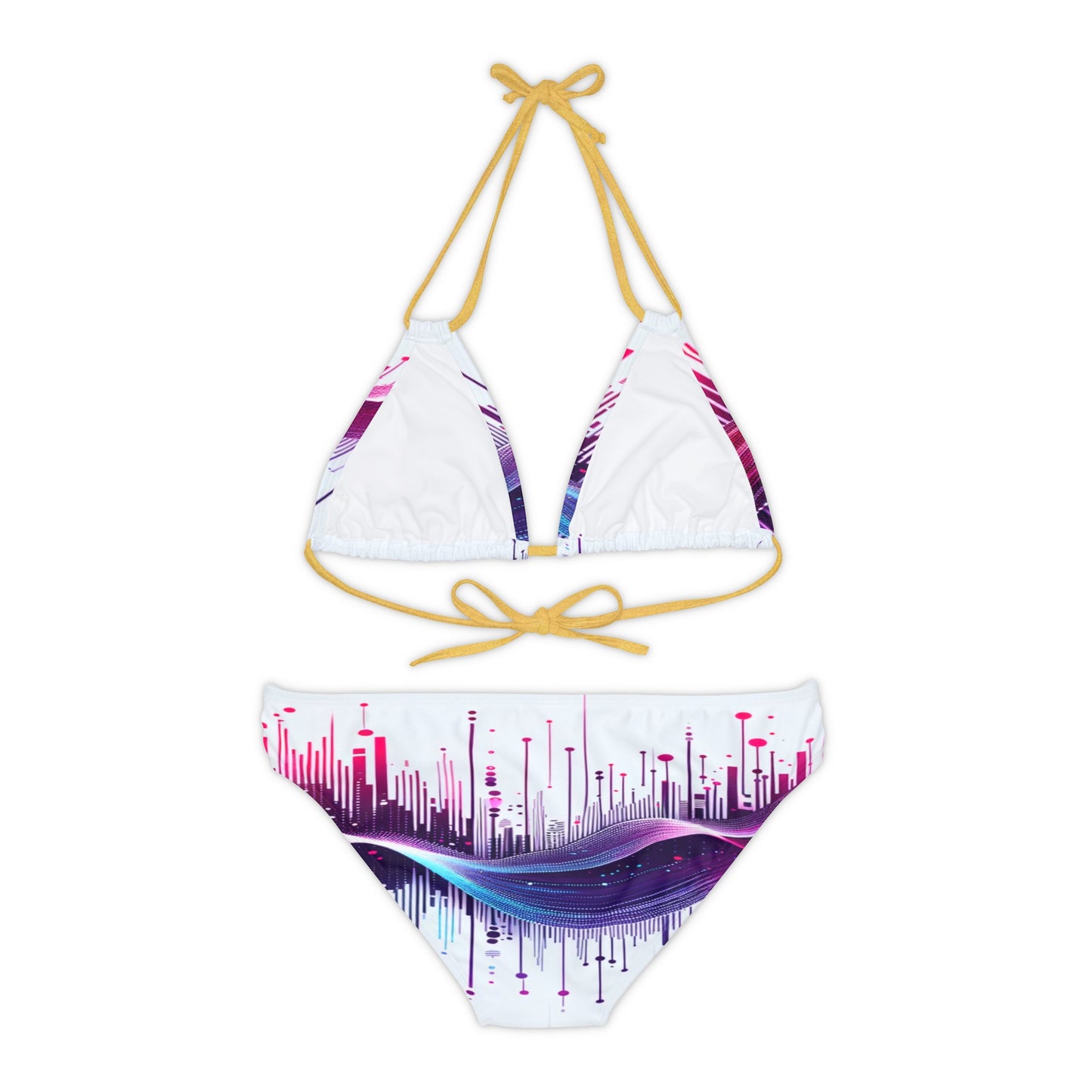 Vidiac Strappy Bikini Set (AOP) Light