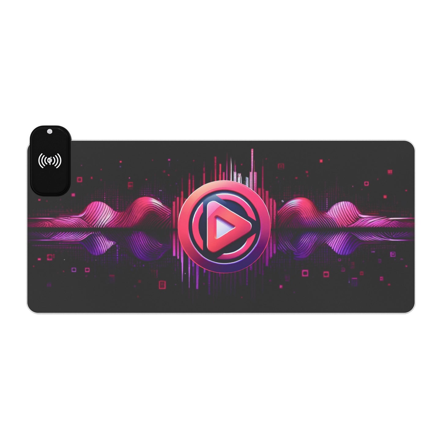 Vidiac LED Gaming Mouse Pad Dark, Wireless Charging