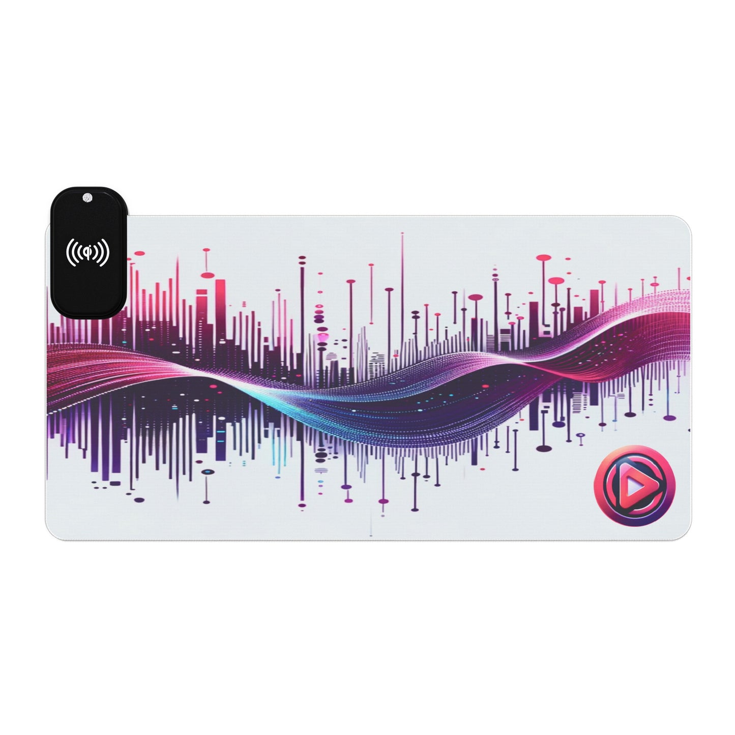 Vidiac LED Gaming Mouse Pad White, Wireless Charging