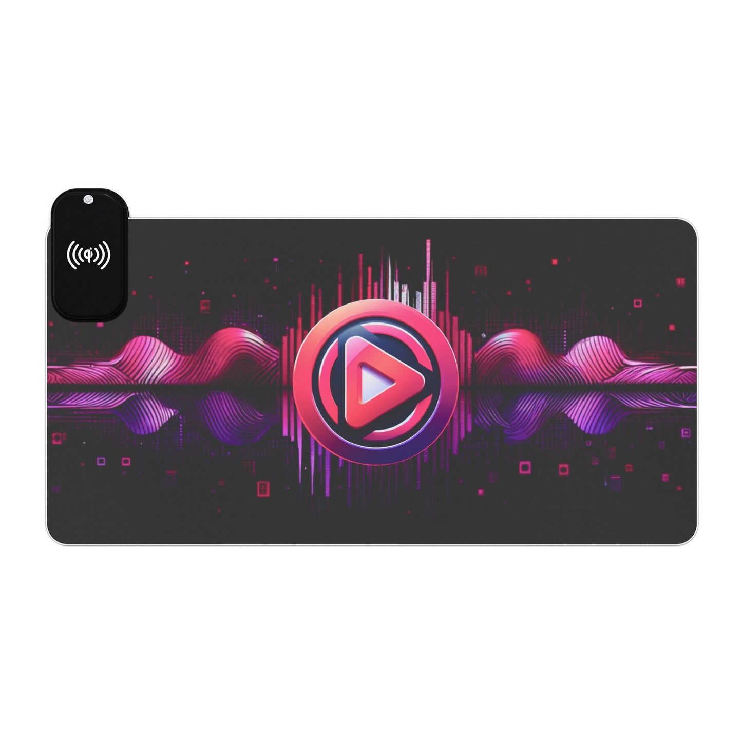 Vidiac LED Gaming Mouse Pad Dark, Wireless Charging