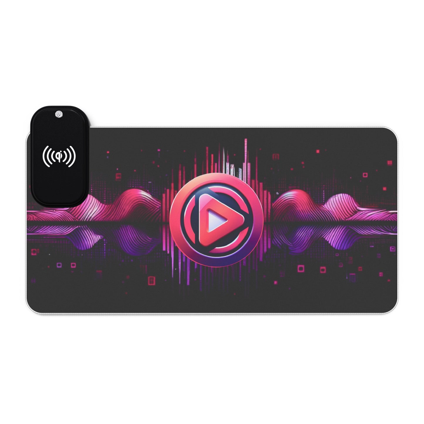 Vidiac LED Gaming Mouse Pad Dark, Wireless Charging