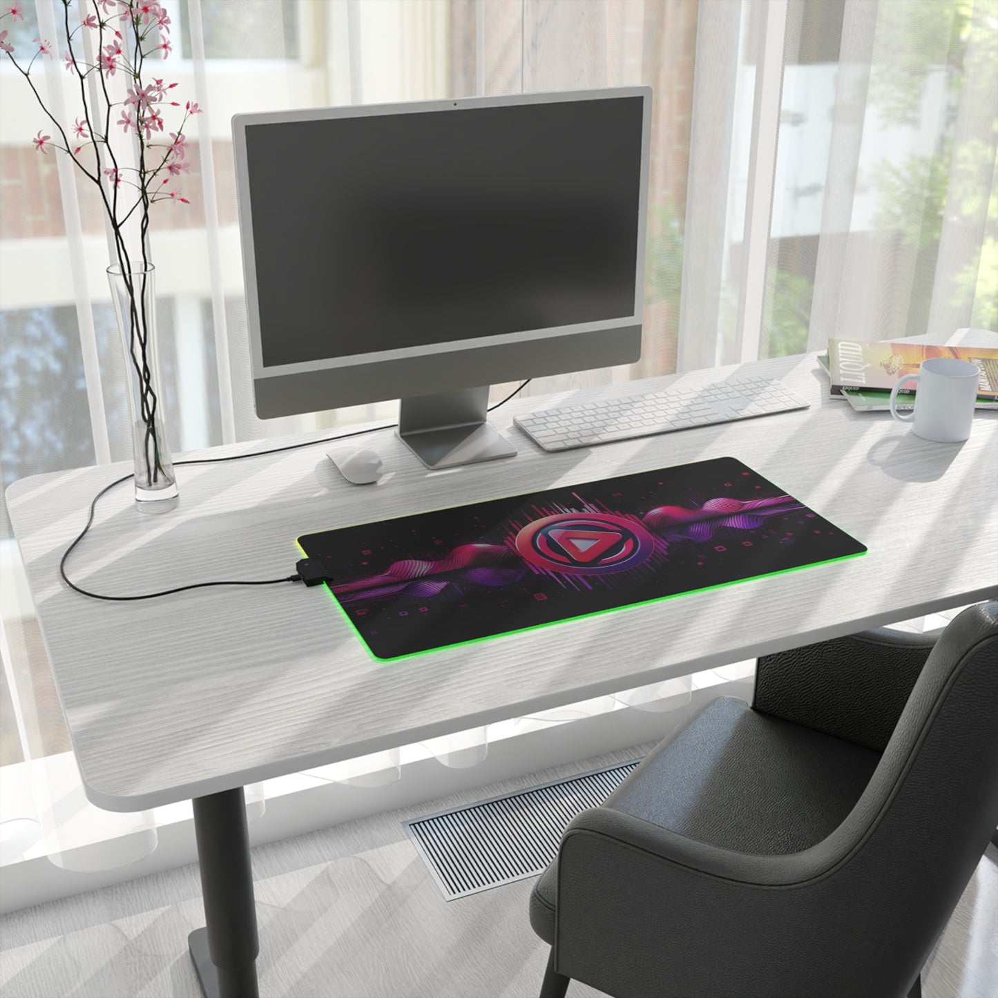 Vidiac LED Gaming Mouse Pad Dark