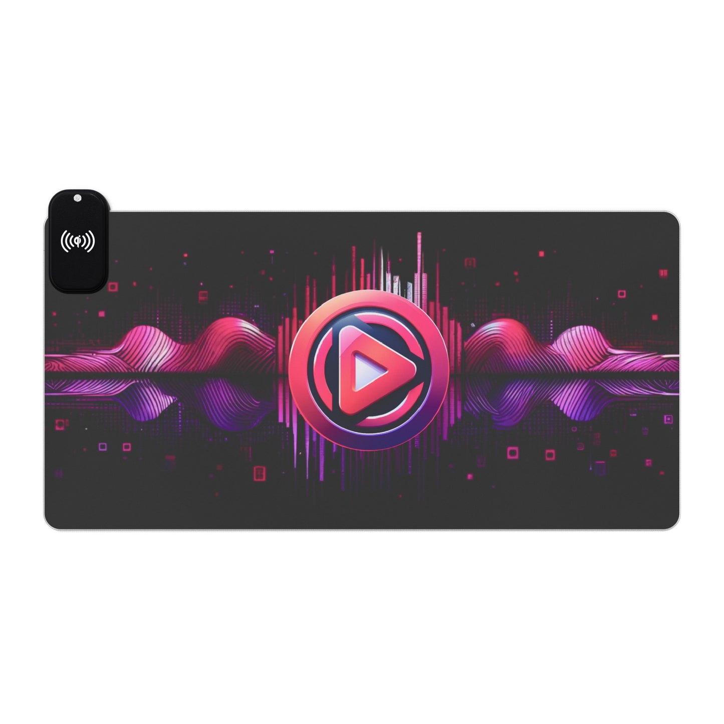 Vidiac LED Gaming Mouse Pad Dark, Wireless Charging