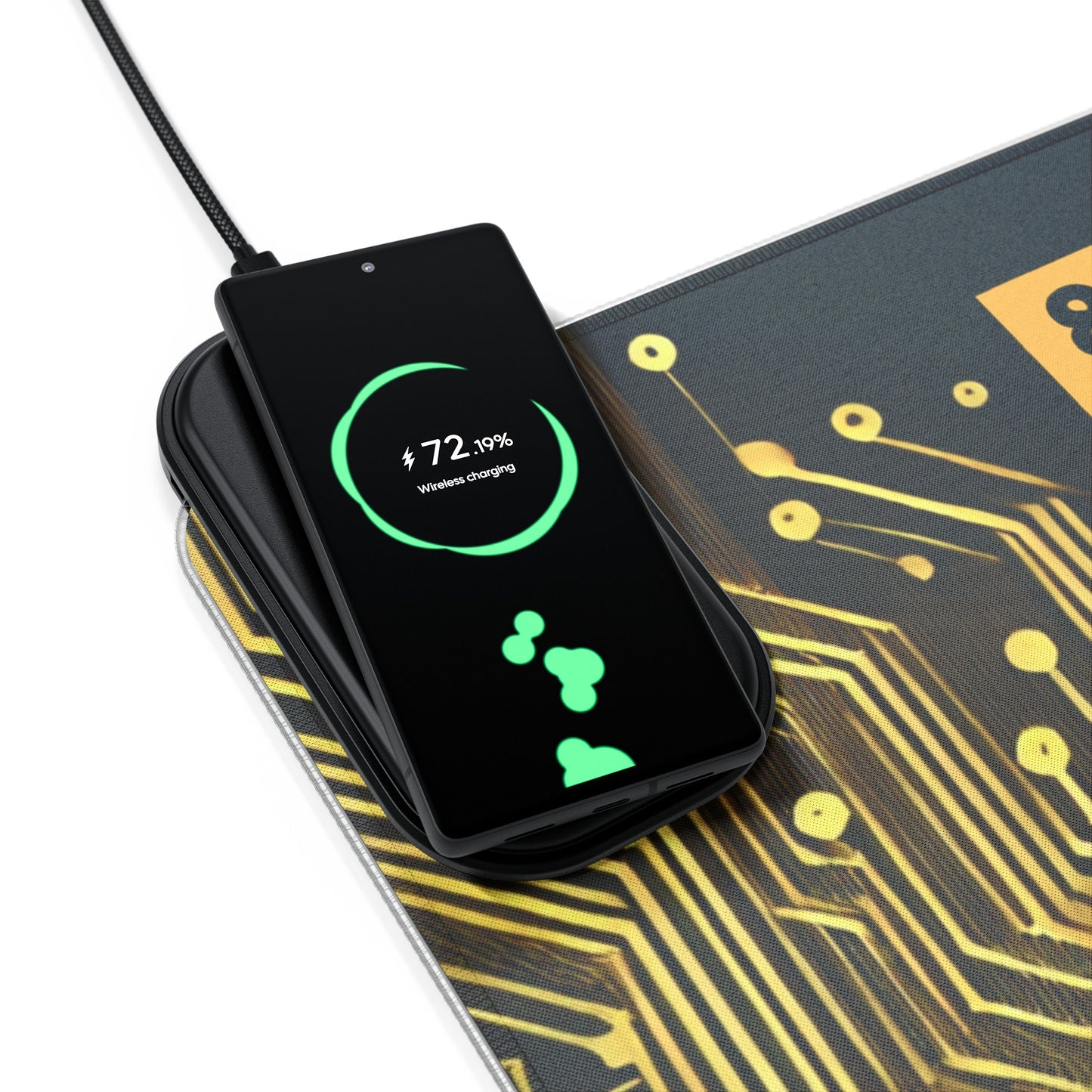 8Bit Chain LED Gaming Mouse Pad C, Wireless Charging
