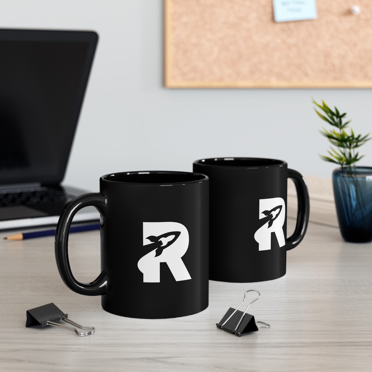 RocketFi Black Mug B (11oz, 15oz)