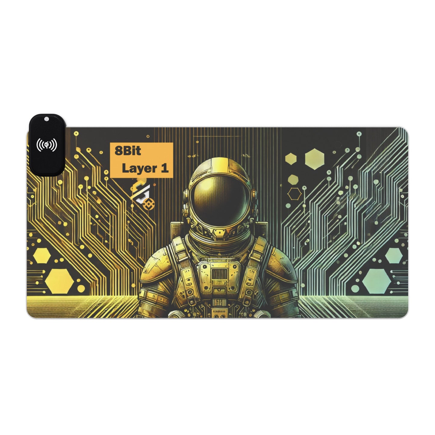 8Bit Chain LED Gaming Mouse Pad C, Wireless Charging