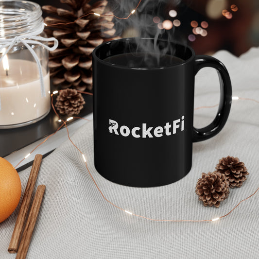 RocketFi Black Mug (11oz, 15oz)